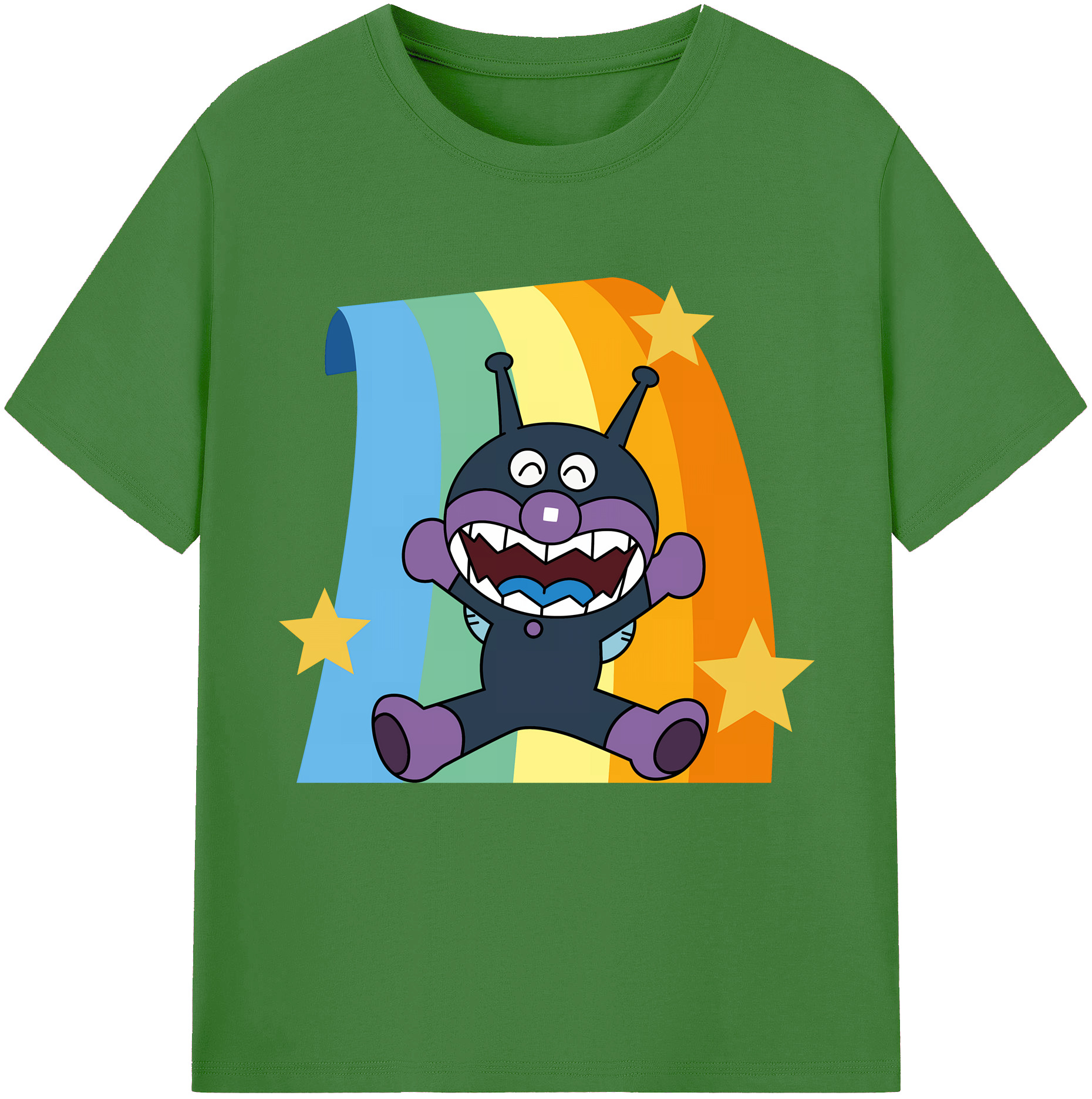 （画像用） アンパンマン Anpanman レディースカジュアルプリントTシャツ（綿100％）